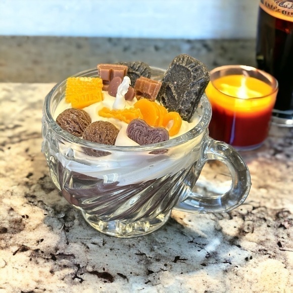 ⚠️SALE Candle // Hot Chocolate / Coffee Soy Wax Decorative Candle SEND OFFERS🥳 - Picture 4 of 6